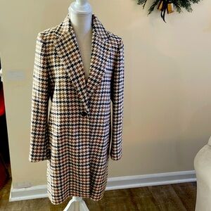 NWT Ann Taylor Houndstooth Coat